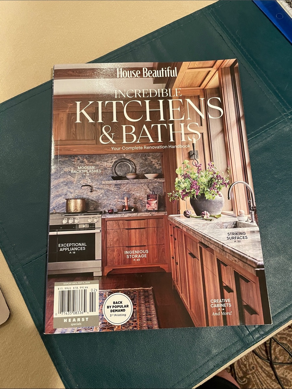 May 2026 House Beautiful Incredible Kitchens and Baths magazine
